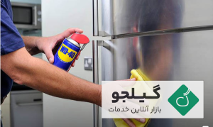 تمیز کردن یخچال استیل